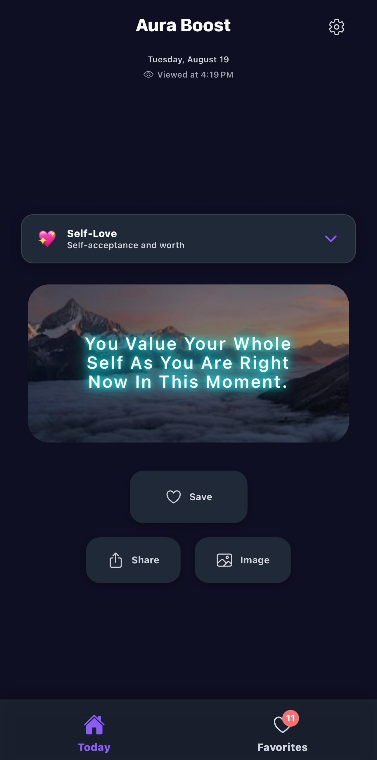 Aura Boost app preview